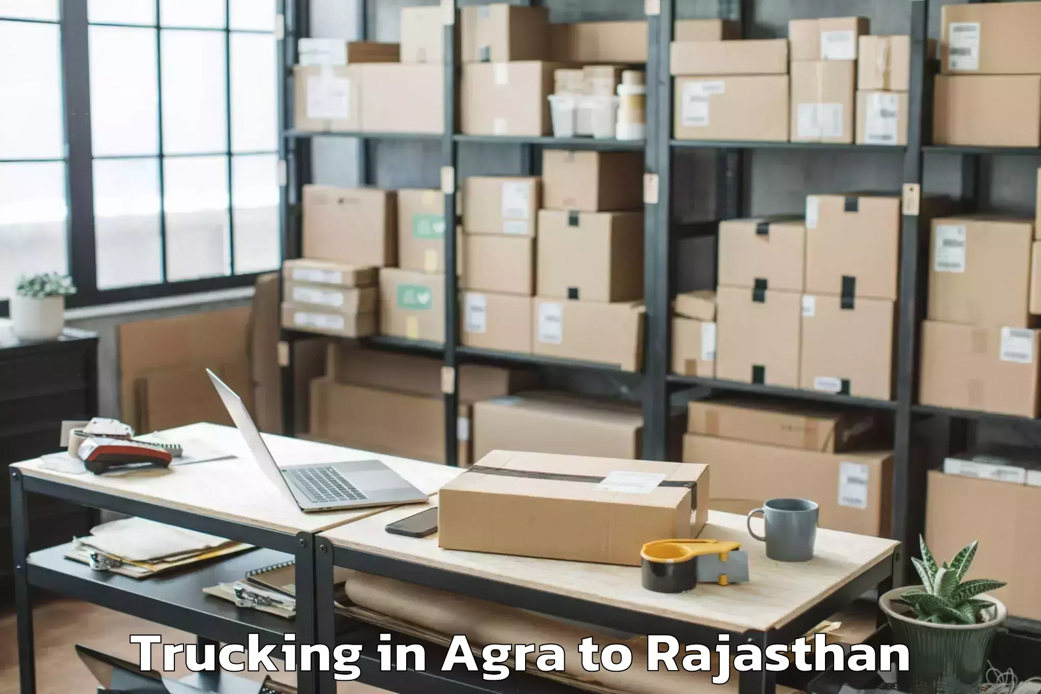 Easy Agra to Malpura Trucking Booking